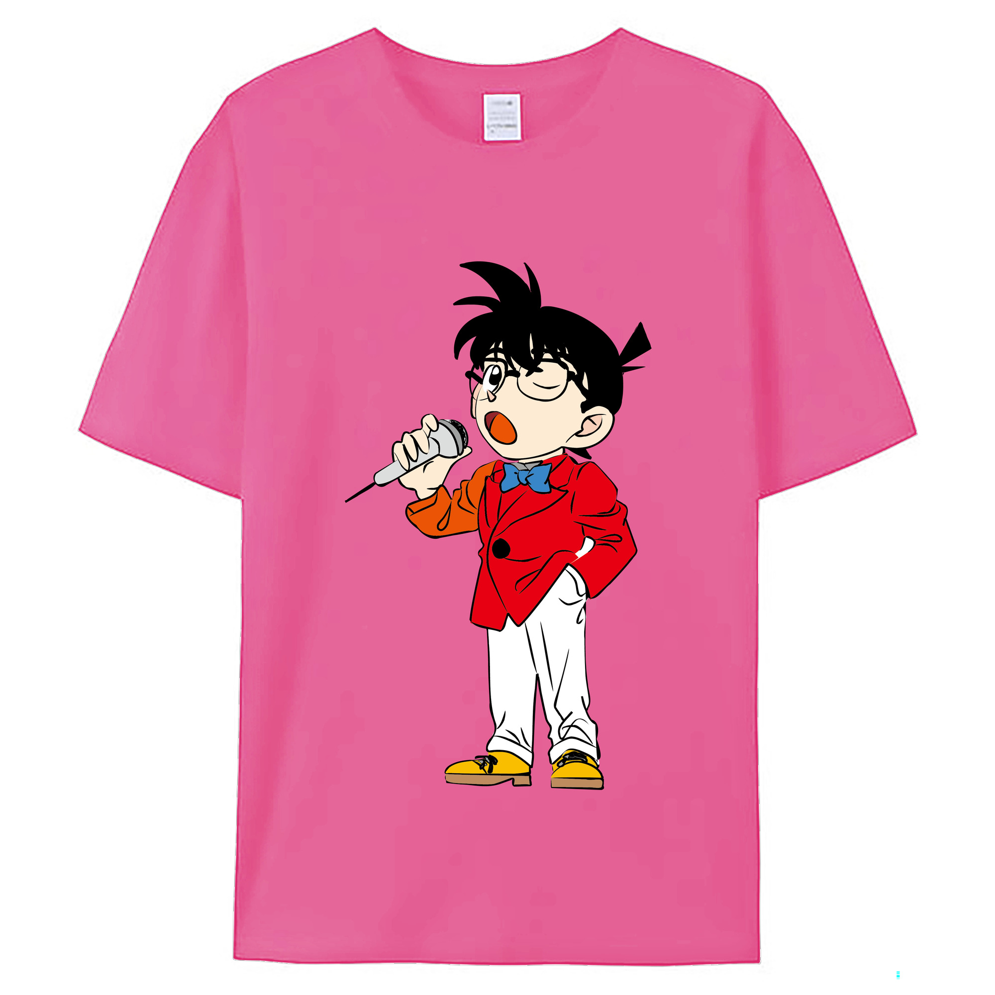 （画像用） 名探偵コナン 江戸川 コナン Detective Conan Conan Edogawa レディースカジュアルプリントTシャツ（綿100％）